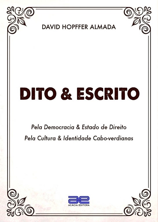 David Hopffer Almada - Dito escrito 2017
